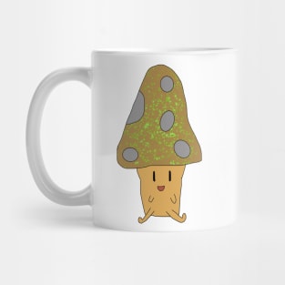 Brown Happy Mushroom Mug